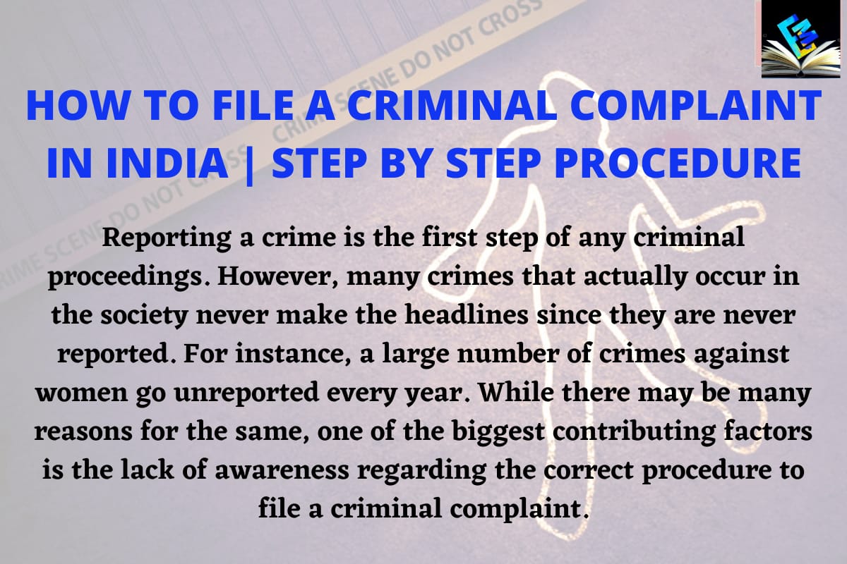 how to file a criminal complaint | FIR