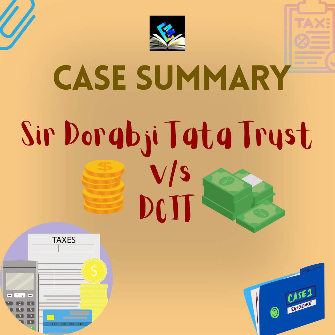 dorabji Tata Trust versus DCIT