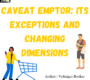 Caveat Emptor: Its Exceptions and Changing Dimensions